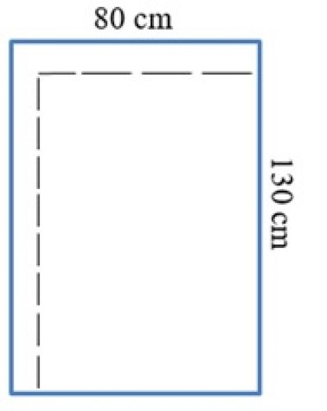 CAMPO CIRÚRGICO ESTÉRIL PARA PROTEÇÃO DE PERNAS 80 CM X 130 CM